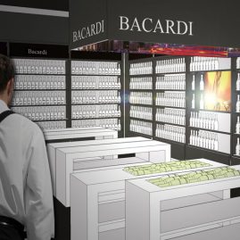 3d perspective Airport Duty free shop Design