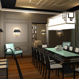 private Bar Design 3d rendering