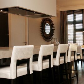 luxury apartment mirror kitchen